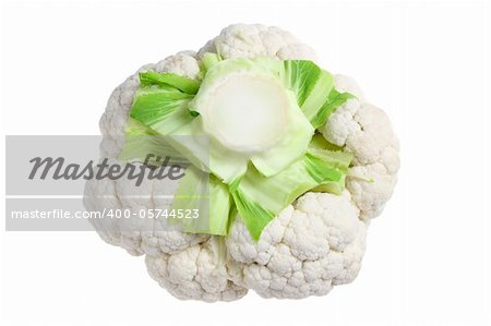 Cauliflower on White Background