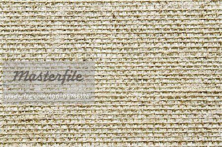 Closeup of beige hessian texture
