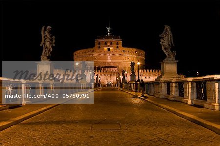 photo of the famous saint Angels castle in rome