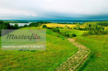 The beautiful scenery for hiking.Belarus.