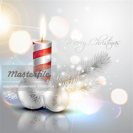 stylish silver christmas vector background