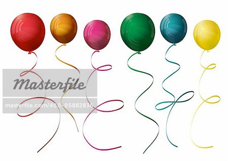 Colorful balloons. Vector illustration eps10