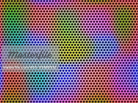 Colorful Seamless Silver Metal Pattern. Vector Illustration