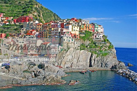 Italy. Cinque Terre region. Manarola village