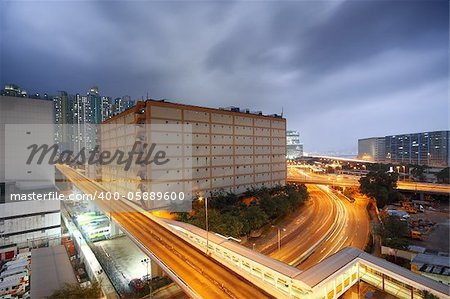 city in the storm weather