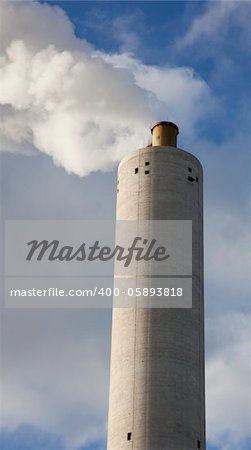 chimney with blue sky