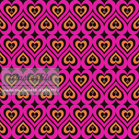 Background made of heart ear rings