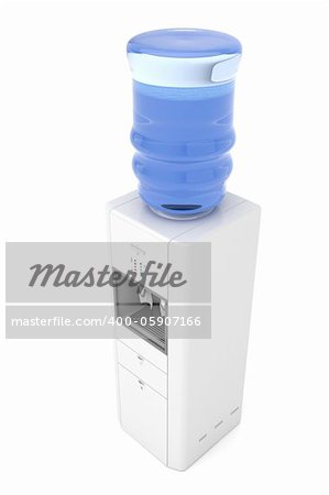 Water dispenser isolated on white background