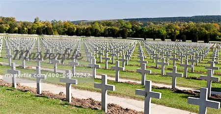 Memorial cemetery for the first world war in Verdun, France