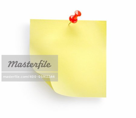 Yellow notebook isolated on a white background