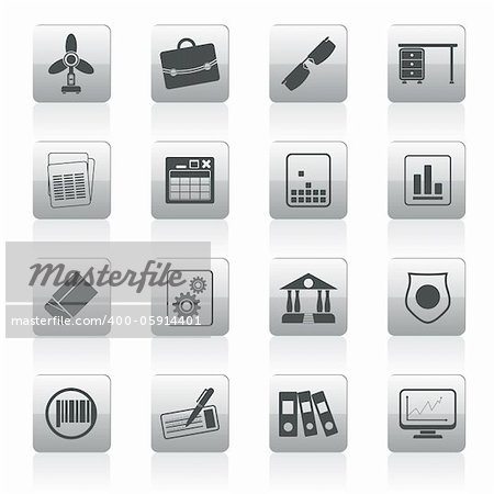 Business and Office Icons - vector icon set