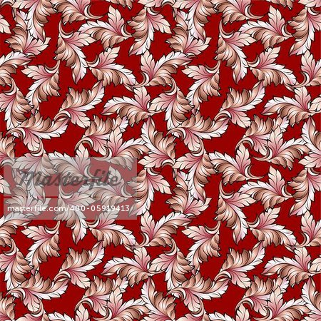 Abstract illustration of Autumn leaves background for seasonal design.