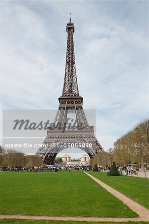 The Eiffle Tower landmark in Paris