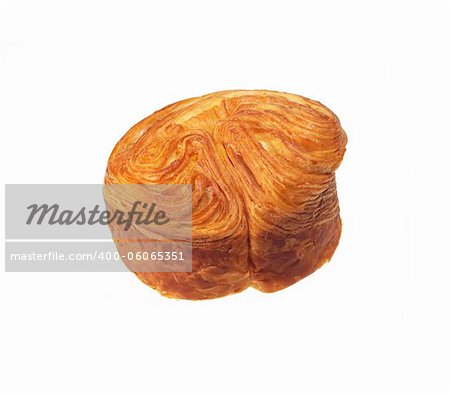 fresh baked sweet bread isolated over white