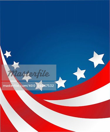 USA flag in style vector