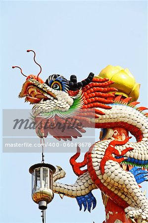 Chinese dragon is a symbol of the Emperor and the dominant Chinese culture.