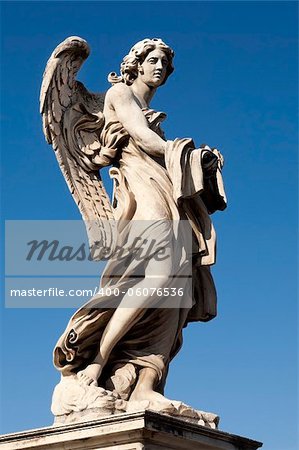 photo was taken on the bridge Sant'Angelo in Rome