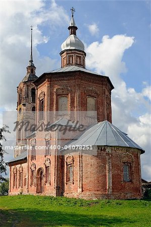 Old orthodox church in russian town Suzdal