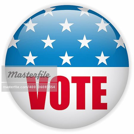Vector - United States Election Vote Button.