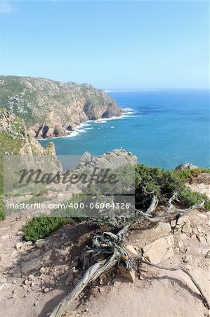 Cabo da Roca, the most westerly point of the European mainland, Portugal