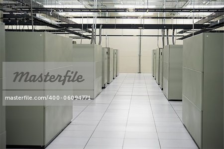 Image of the interior of a data storage facility