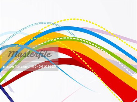 abstract colorful wave background vector illustration