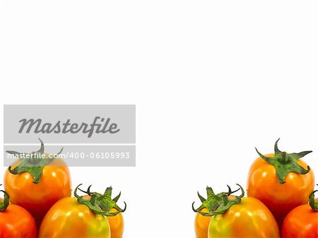 This is a tomatoes  on white background