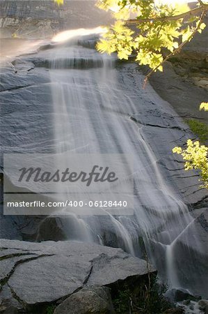 Bottom of Staircase Falls in Yosemite National Park, California, U.S.A.