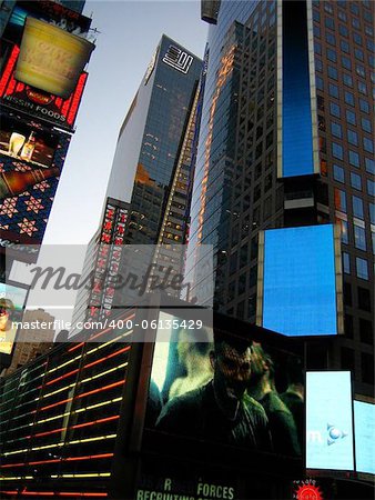 New York's Times Square at Sunset