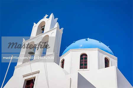 An image of a nice Santorini view with church