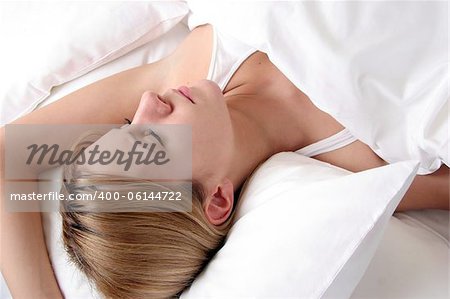 close-up of girl asleep