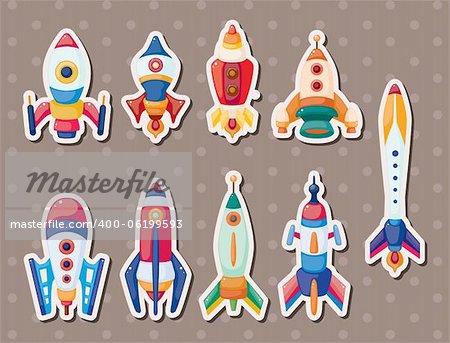 rocket stickers