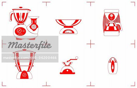 A Vector illustration of the household goods