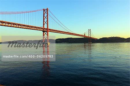 The Tagus River and the Bridge are two of the most important landmarks of Lisbon.