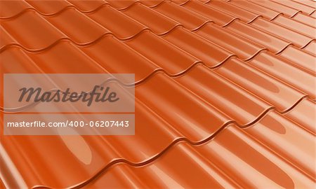 metal tile orange