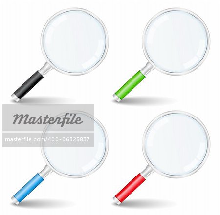 Magnifying glasses, vector eps10 illustration