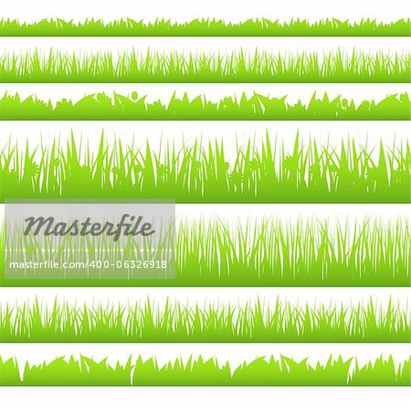 Silhouette of seamless grass, vector eps10 illustration