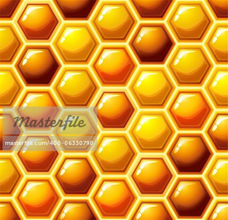 Vector illustration - honeycomb seamless pattern