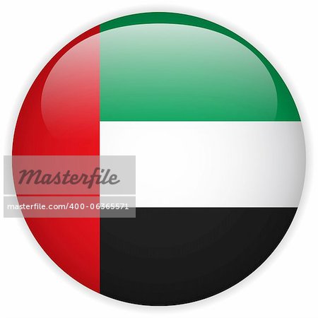 Vector - Emirates Flag Glossy Button