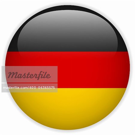 Vector - Germany Flag Glossy Button