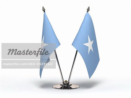 Miniature Flag of Somalia (Isolated with clipping path)