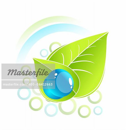 Abstract green nature eco concept