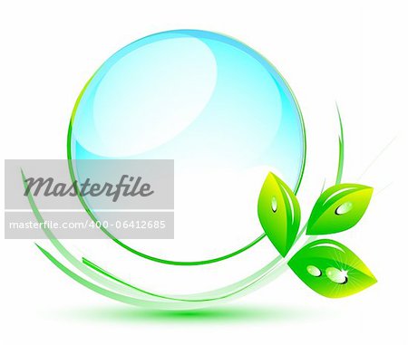 Abstract green nature eco concept