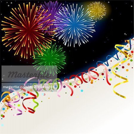 Celebration card - Holiday Background Illustration, Vector
