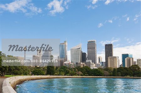 skyline of Sydney with city central business district