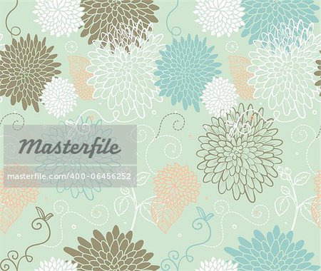 Vector illustration of Floral seamless pattern