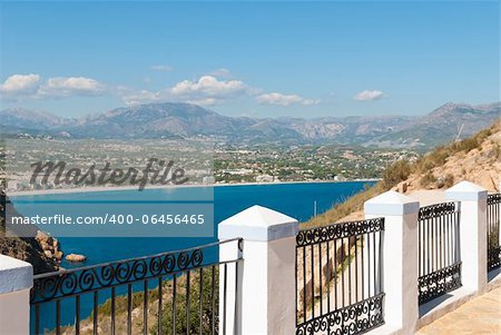 Scenic viewpoint over Altea bay, Costa Blanca