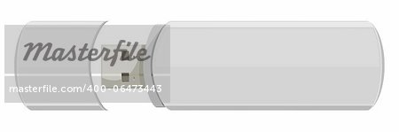 Usb flash memory isolated on the white background