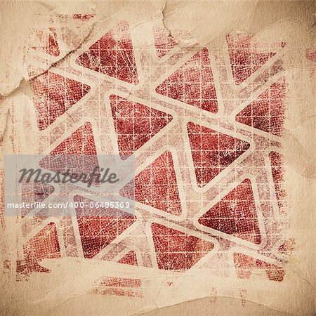 grunge retro paper texture, abstract triangle background