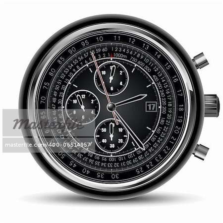 Stopwatch on white background
